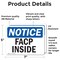 Signmission FACP Inside, 7 in W x Rectangle, Vinyl Decal OS-2PACK-NS-D-57-L-12409 - alternate 2